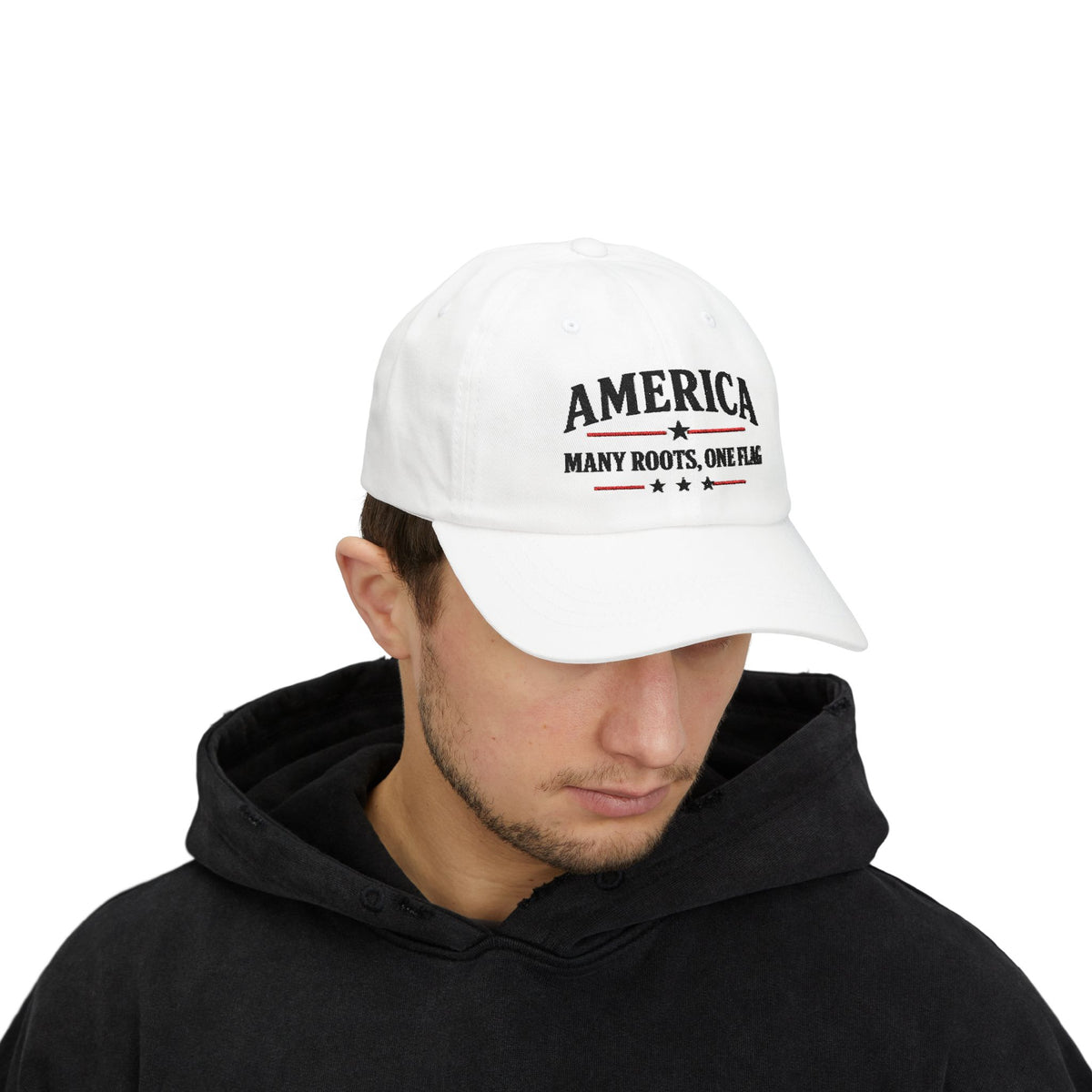America Many Roots Baseball Cap - White