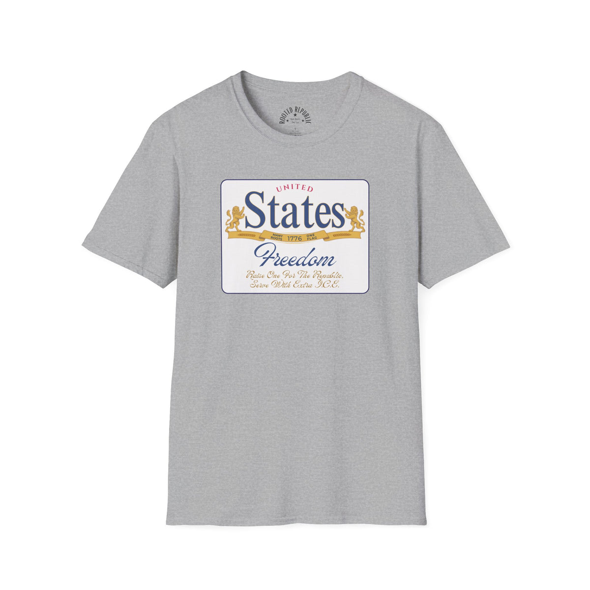 United States Freedom Shirt - Raise One for the Republic Lions & Banner Tee