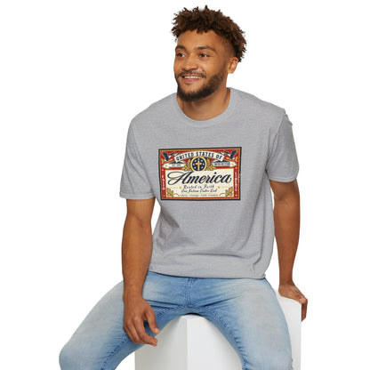 USA Retro Label - Faith & Liberty Eagle Tee