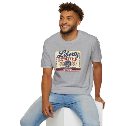 Liberty Shirt - Best Served with Extra I.C.E. Retro Label Patriotic Tee