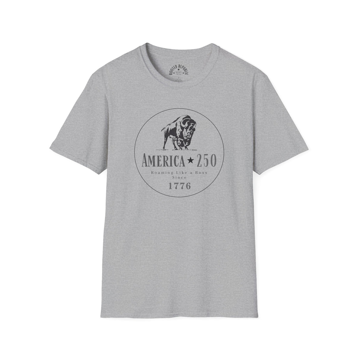 America 250 Bison Shirt - Roaming Like a Boss Since 1776 Patriotic Tee