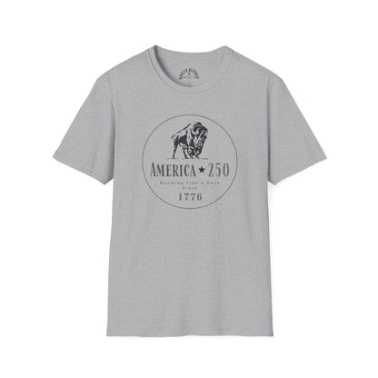 America 250 Bison Shirt - Roaming Like a Boss Since 1776 Patriotic Tee