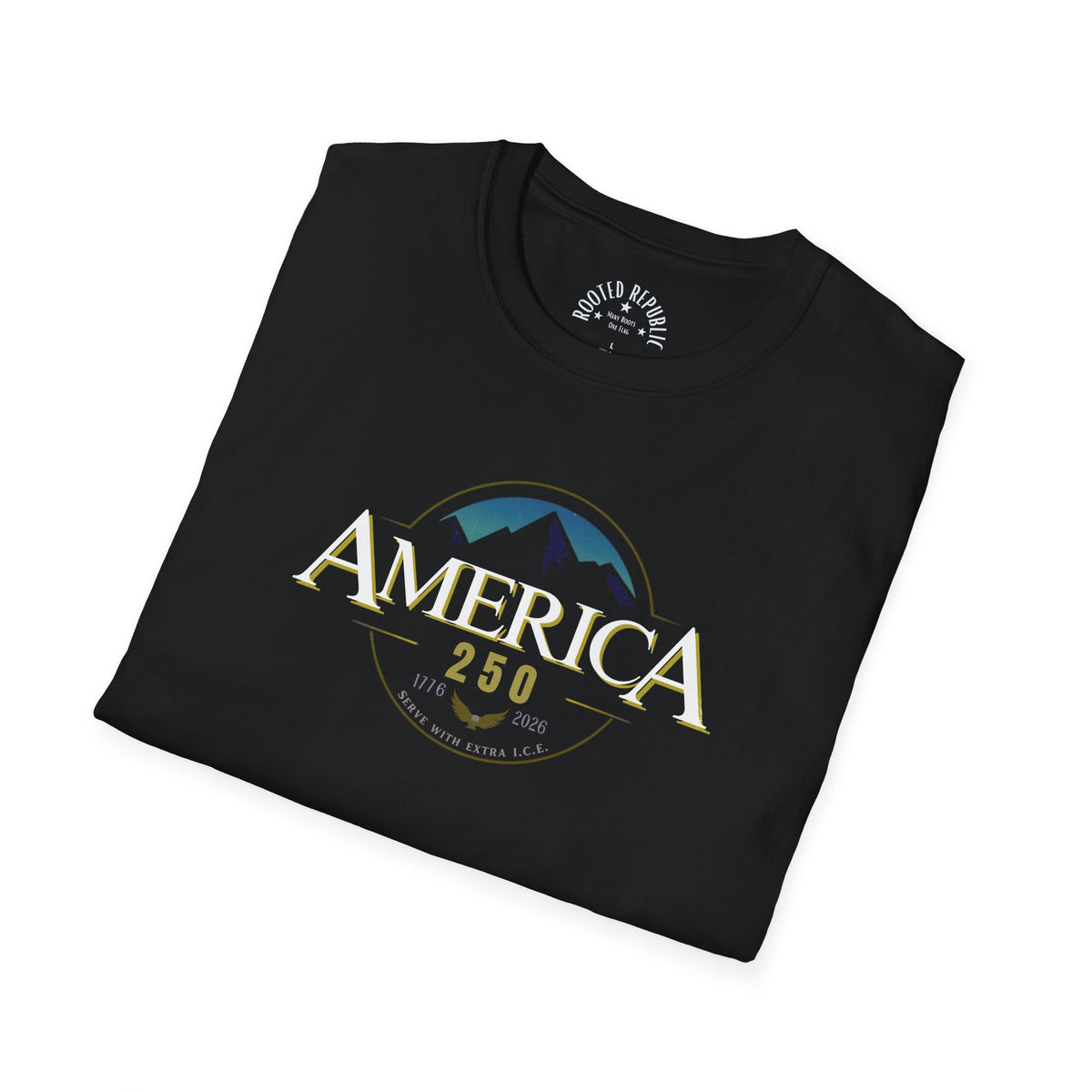 America 250 Shirt - 1776-2026 Mountain & Eagle Patriotic Tee