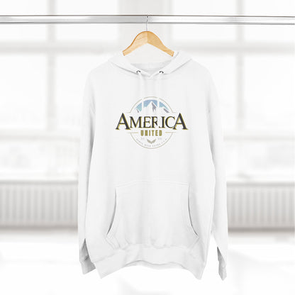 America United Hoodie - Est. 1776 Mountain & Eagle Patriotic Hoodie