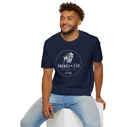 America 250 Bison Shirt - Roaming Like a Boss Since 1776 Patriotic Tee