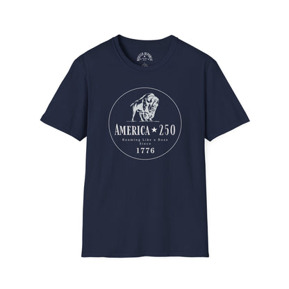 America 250 Bison Shirt - Roaming Like a Boss Since 1776 Patriotic Tee