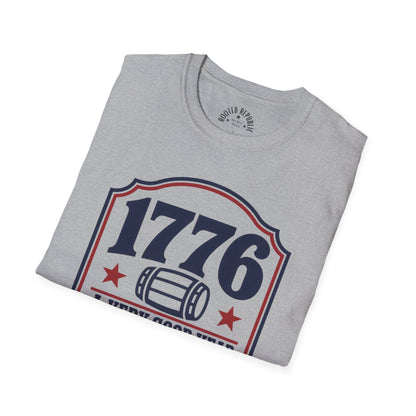 1776 A Very Good Year - Funny Patriotic Barrel & Stars Tee