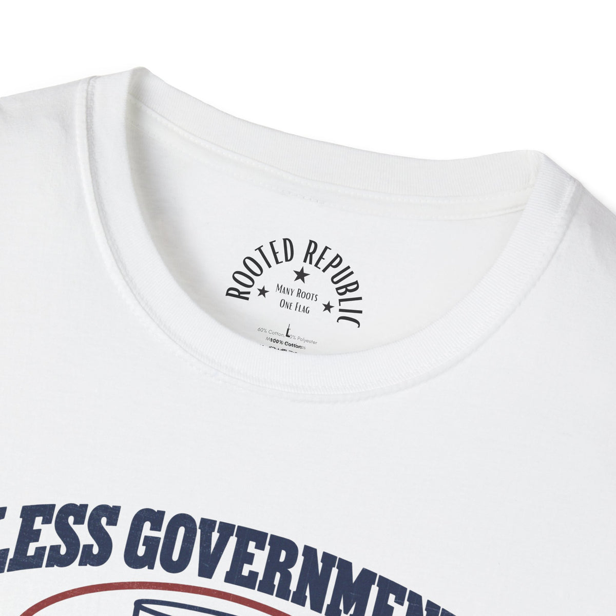 Less Government More Bourbon Shirt - Funny Whiskey Glass Patriotic Tee