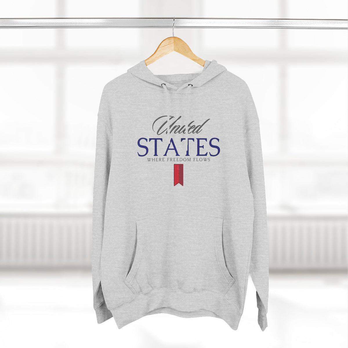 United States Hoodie - Where Freedom Flows Patriotic Hoodie