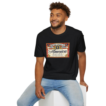 USA Retro Label - Faith & Liberty Eagle Tee