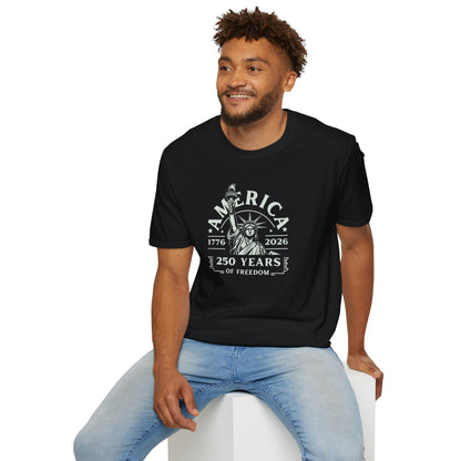 America 250 Years of Freedom Shirt - Statue of Liberty 1776-2026 Tee