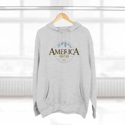 America United Hoodie - Est. 1776 Mountain & Eagle Patriotic Hoodie