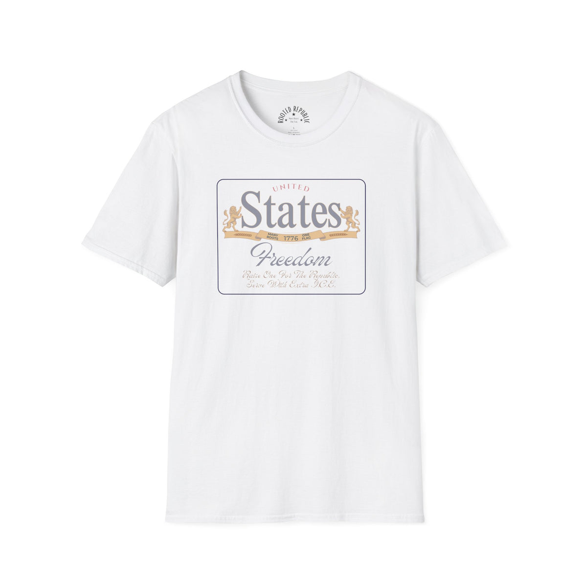 United States Freedom Shirt - Raise One for the Republic Lions & Banner Tee
