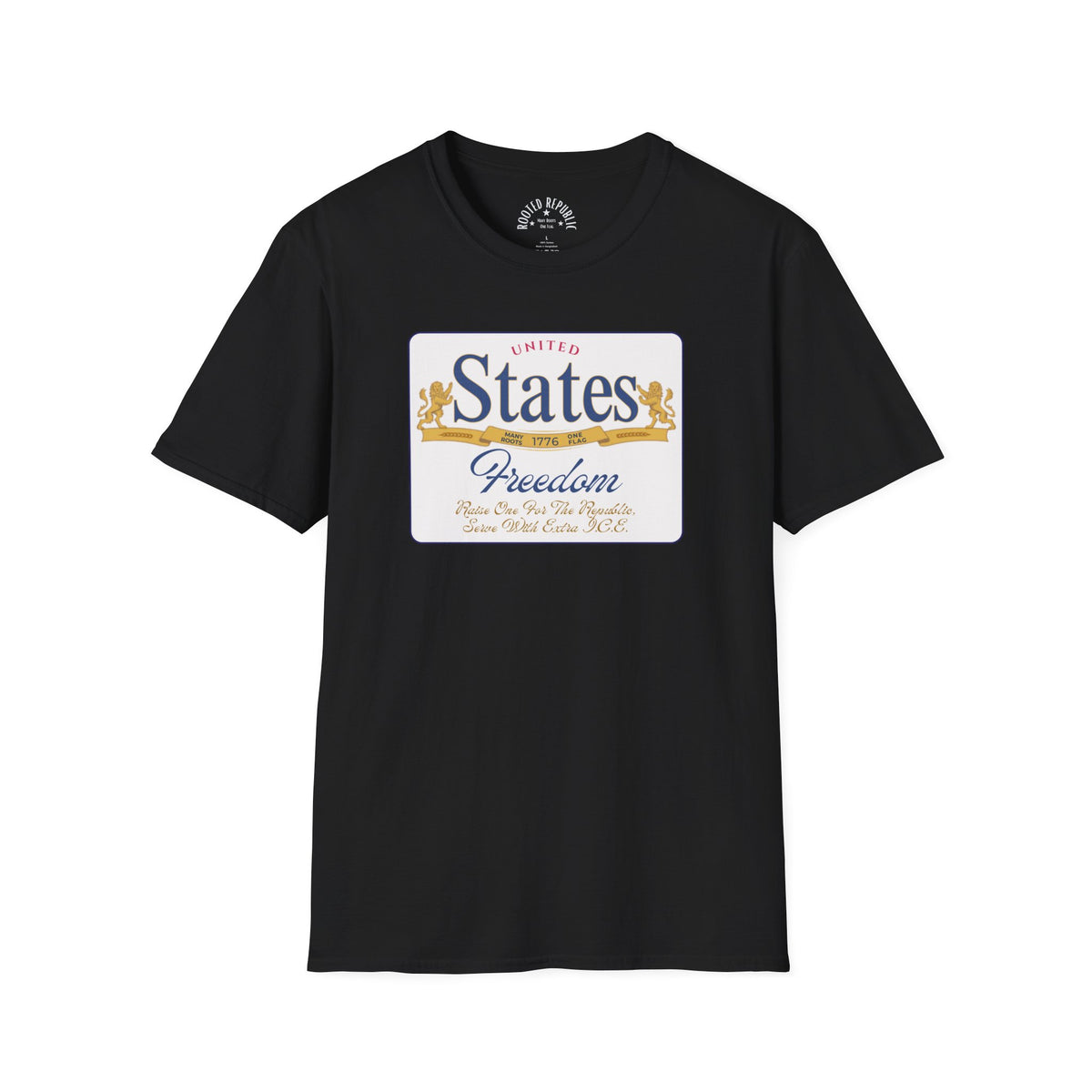 United States Freedom Shirt - Raise One for the Republic Lions & Banner Tee