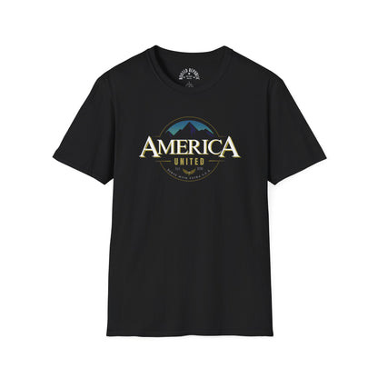 America United Shirt - Est. 1776 Mountain & Eagle Patriotic Tee