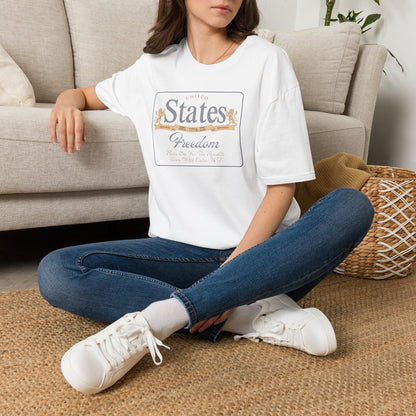 United States Freedom Shirt - Raise One for the Republic Lions & Banner Tee