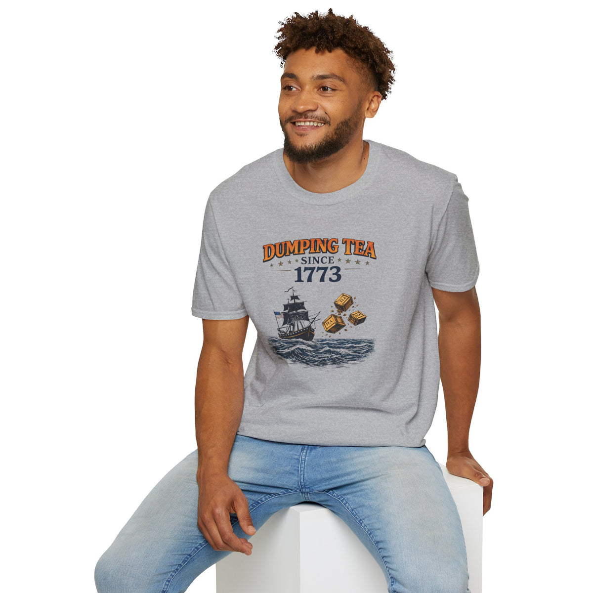 Dumping Tea Since 1773 Shirt - Still Not British Boston Tea Party Tee