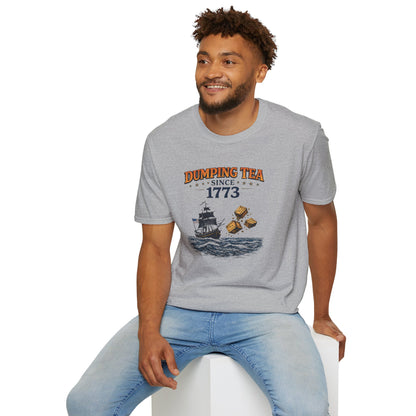Dumping Tea Since 1773 Shirt - Still Not British Boston Tea Party Tee