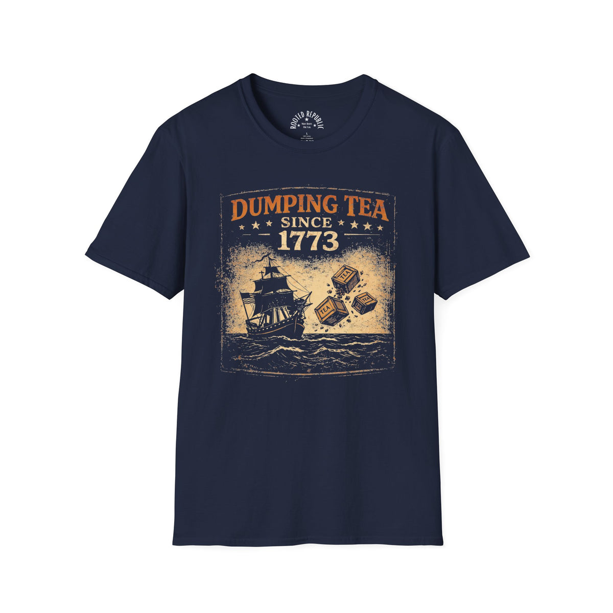 Dumping Tea Since 1773 Shirt - Still Not British Boston Tea Party Tee