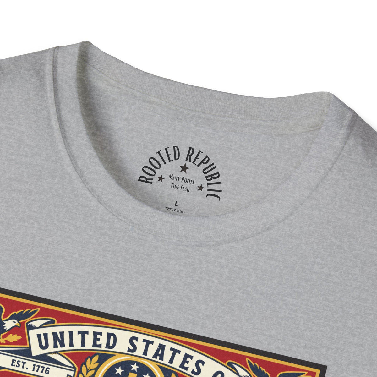 USA Retro Label - Faith & Liberty Eagle Tee