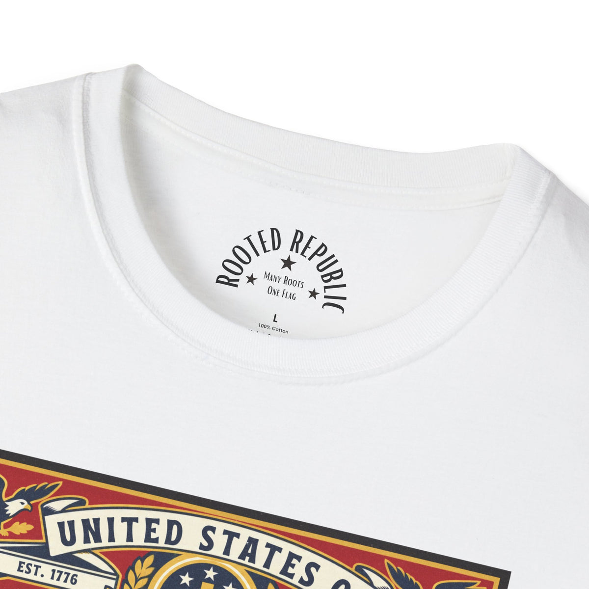 USA Retro Label - Faith & Liberty Eagle Tee