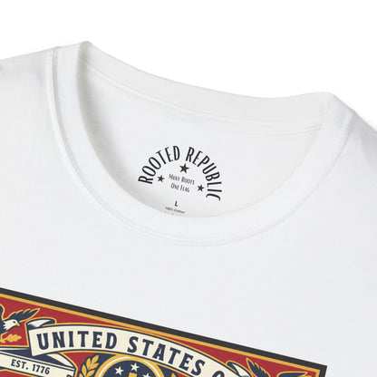 USA Retro Label - Faith & Liberty Eagle Tee