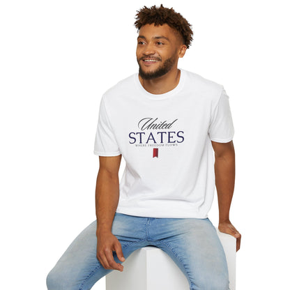 United States - Where Freedom Flows Patriotic Tee