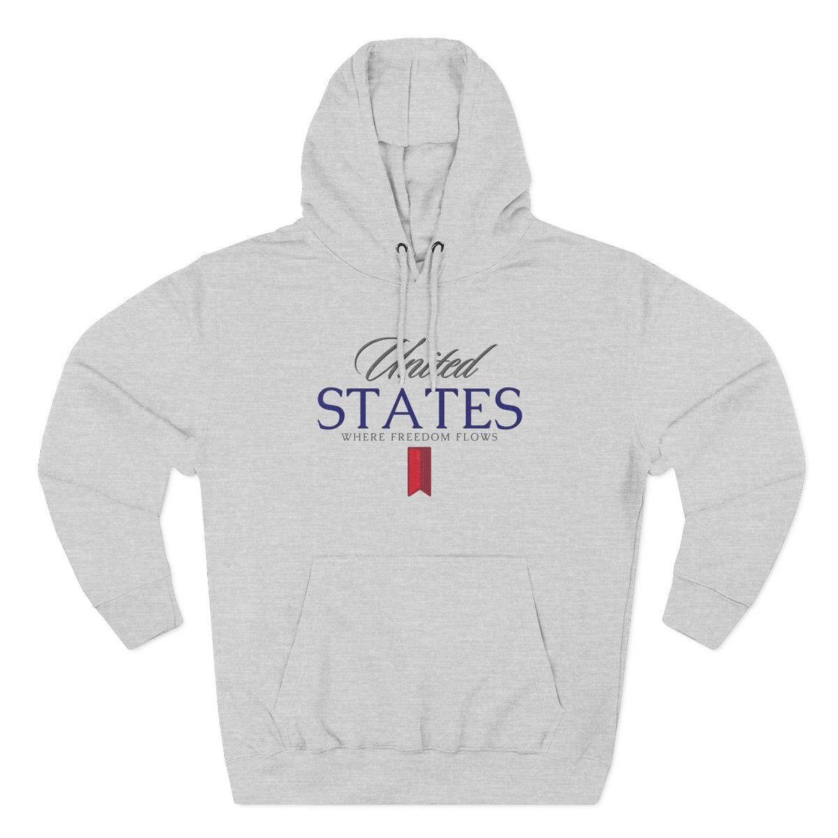 United States Hoodie - Where Freedom Flows Patriotic Hoodie