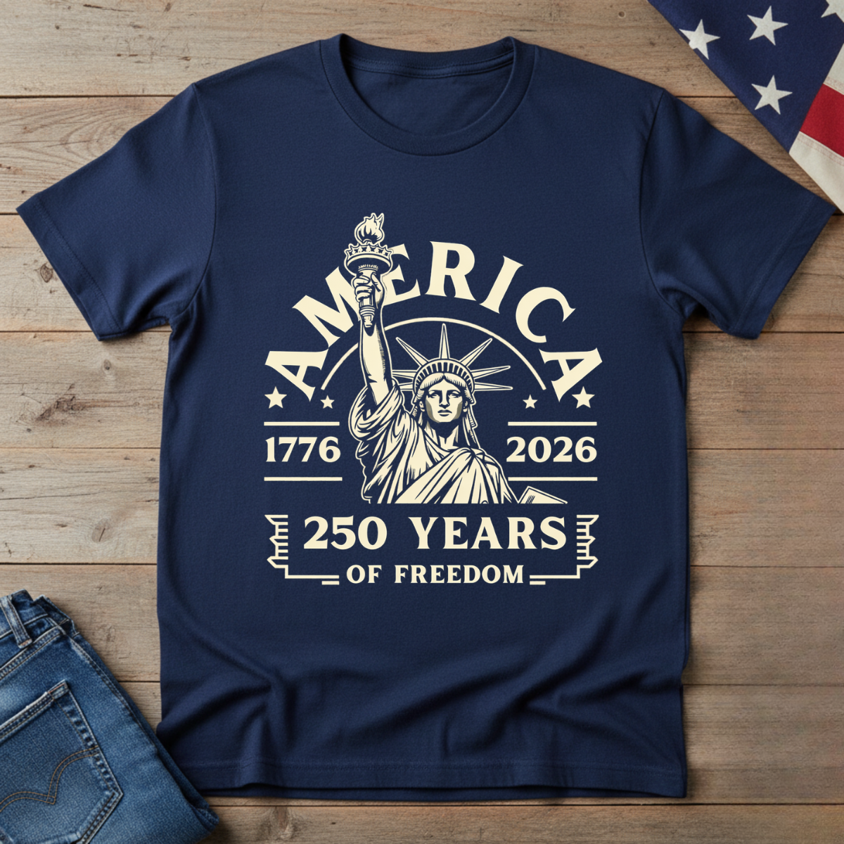 Celebrate the 250th- Statue T-Shirt