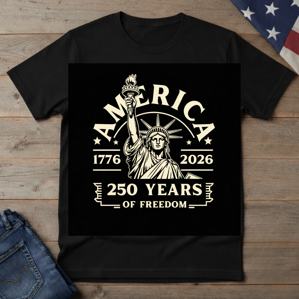 Celebrate the 250th- Statue T-Shirt