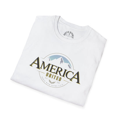 America United Shirt - Est. 1776 Mountain & Eagle Patriotic Tee