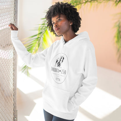 America 250 Bison Hoodie - Roaming Like a Boss Since 1776 Patriotic Hoodie