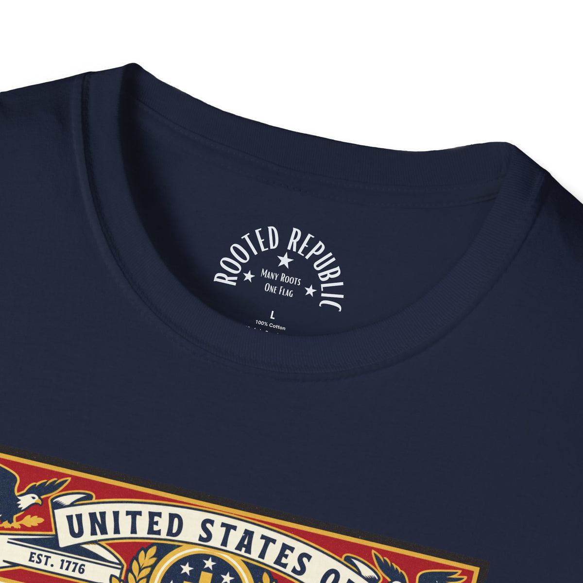 USA Retro Label - Faith & Liberty Eagle Tee