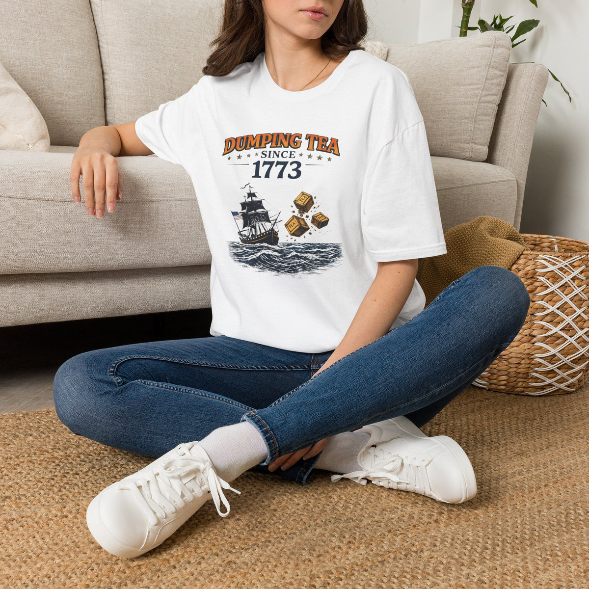 Dumping Tea Since 1773 Shirt - Still Not British Boston Tea Party Tee