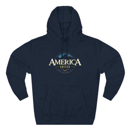America United Hoodie - Est. 1776 Mountain & Eagle Patriotic Hoodie
