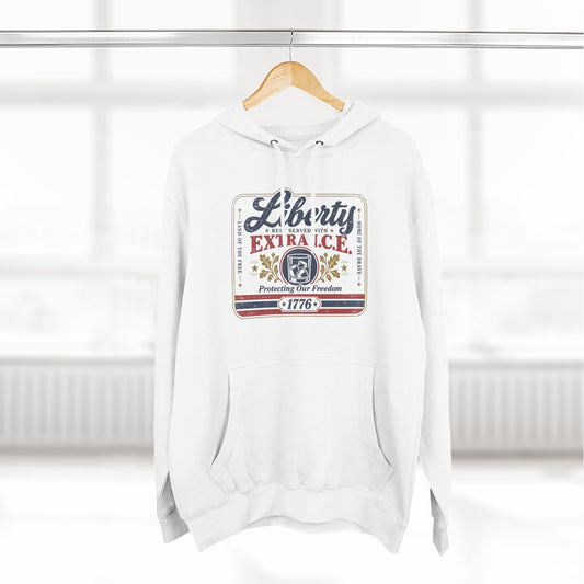 Liberty Shirt - Best Served with Extra I.C.E. Retro Label Patriotic Tee
