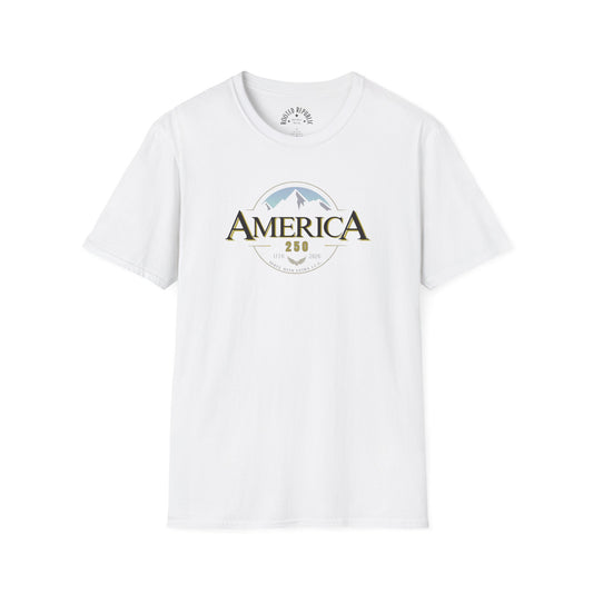 America 250 Shirt - 1776-2026 Mountain & Eagle Patriotic Tee