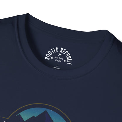 America United Shirt - Est. 1776 Mountain & Eagle Patriotic Tee