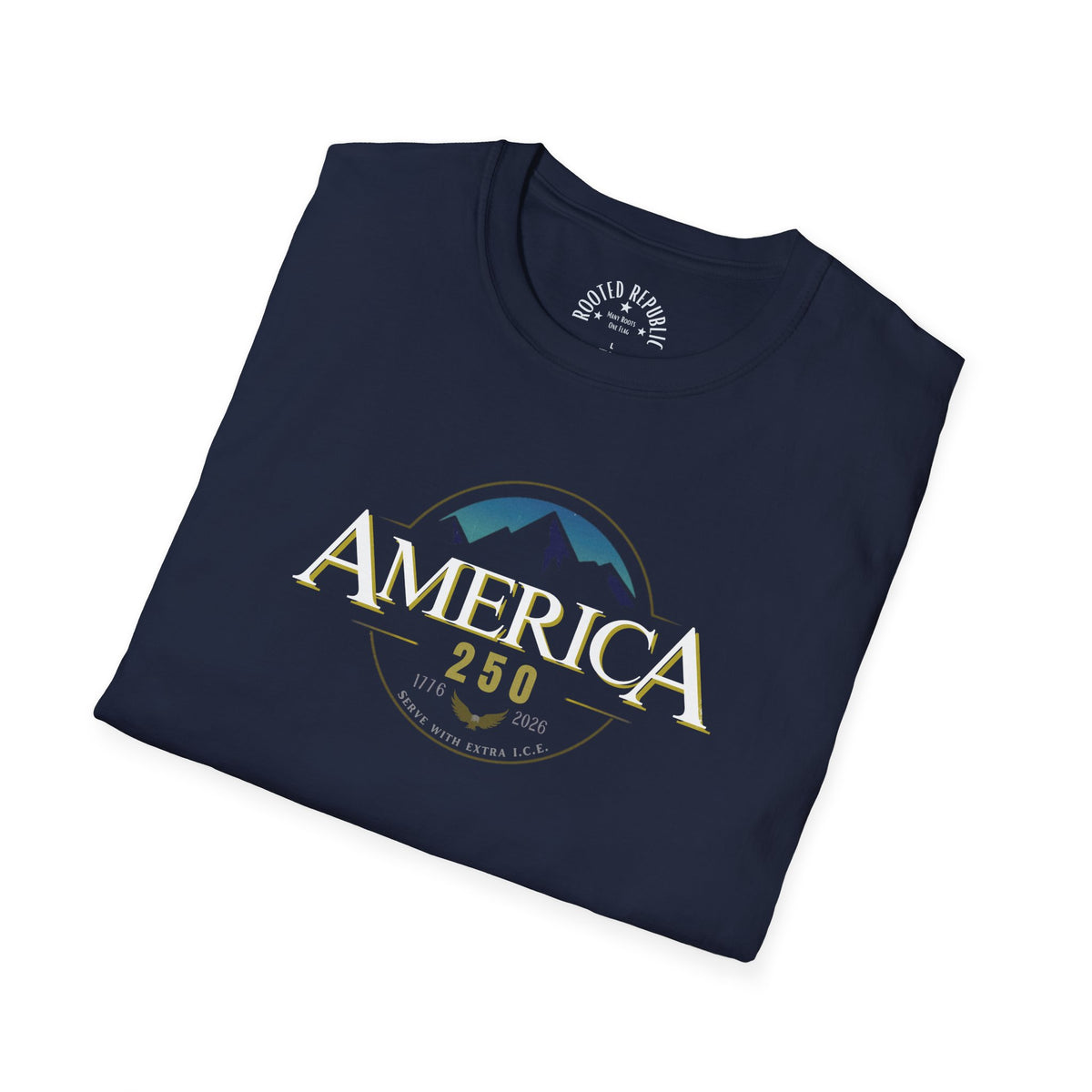 America 250 Shirt - 1776-2026 Mountain & Eagle Patriotic Tee
