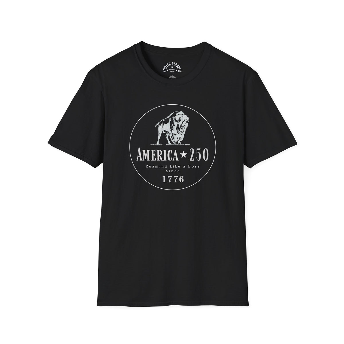 America 250 Bison Shirt - Roaming Like a Boss Since 1776 Patriotic Tee