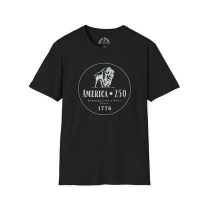 America 250 Bison Shirt - Roaming Like a Boss Since 1776 Patriotic Tee