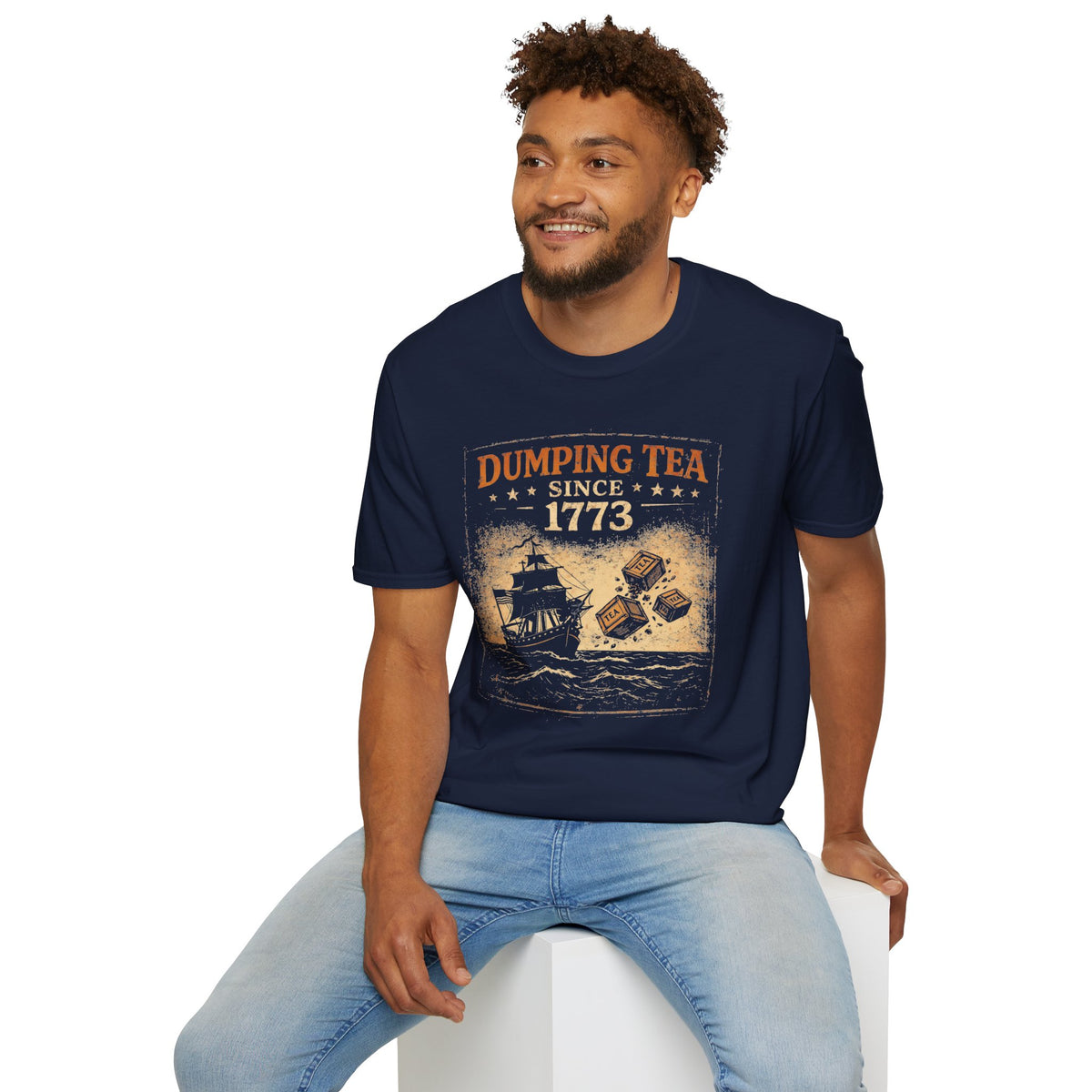 Dumping Tea Since 1773 Shirt - Still Not British Boston Tea Party Tee