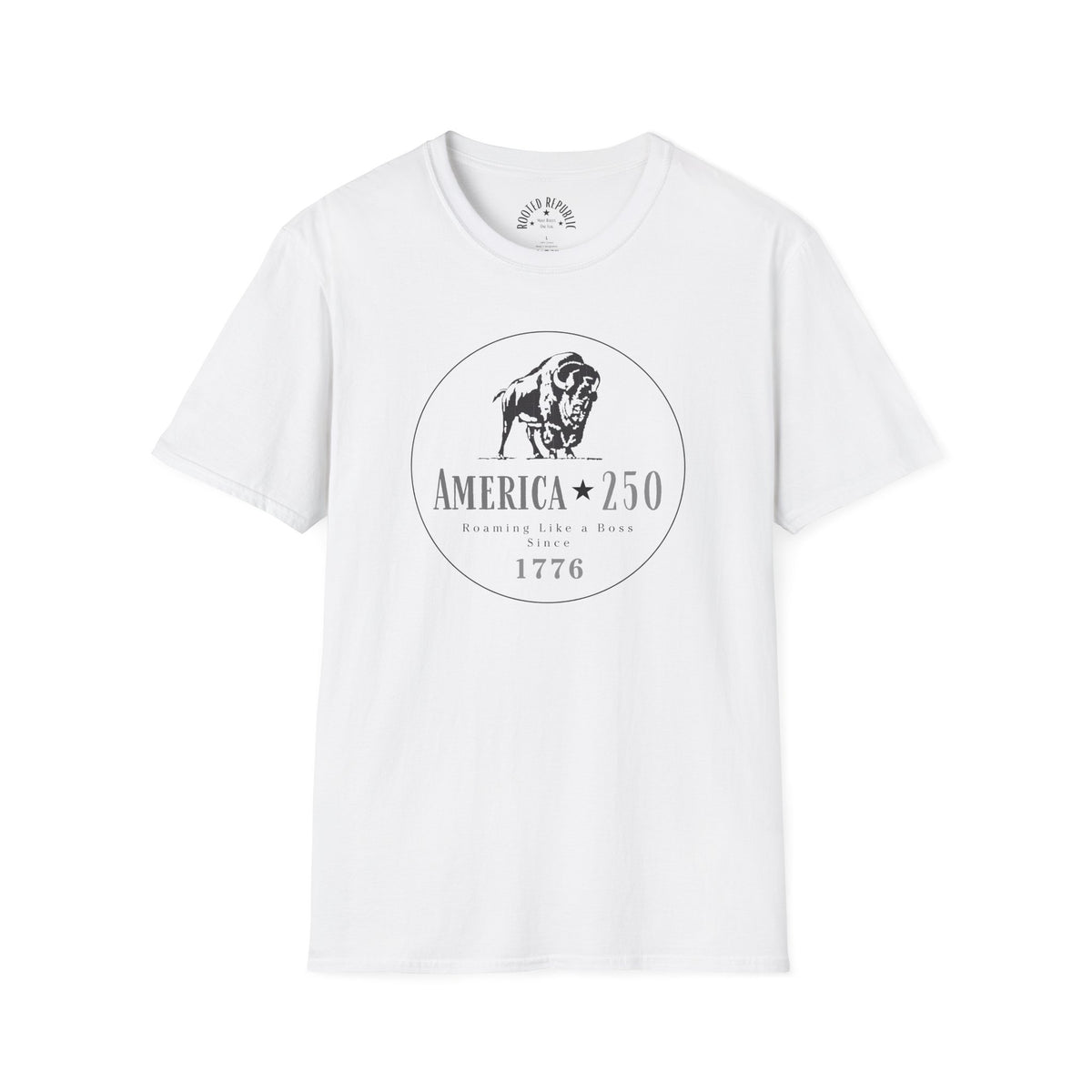 America 250 Bison Shirt - Roaming Like a Boss Since 1776 Patriotic Tee