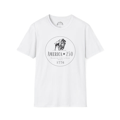America 250 Bison Shirt - Roaming Like a Boss Since 1776 Patriotic Tee
