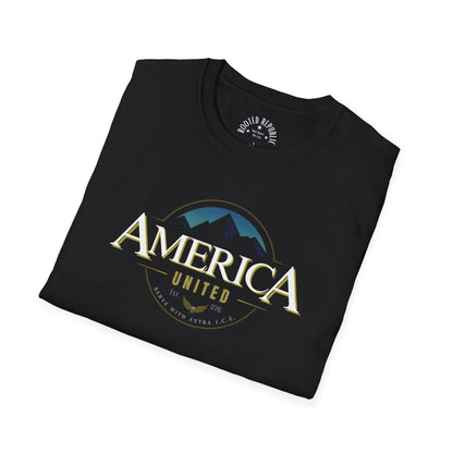 America United Shirt - Est. 1776 Mountain & Eagle Patriotic Tee
