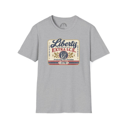 Liberty Shirt - Best Served with Extra I.C.E. Retro Label Patriotic Tee