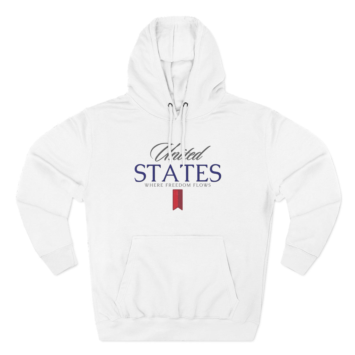 United States Hoodie - Where Freedom Flows Patriotic Hoodie