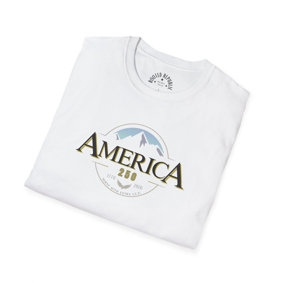 America 250 Shirt - 1776-2026 Mountain & Eagle Patriotic Tee