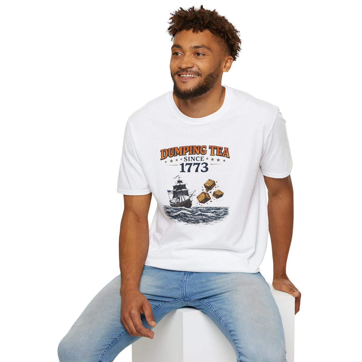 Dumping Tea Since 1773 Shirt - Still Not British Boston Tea Party Tee