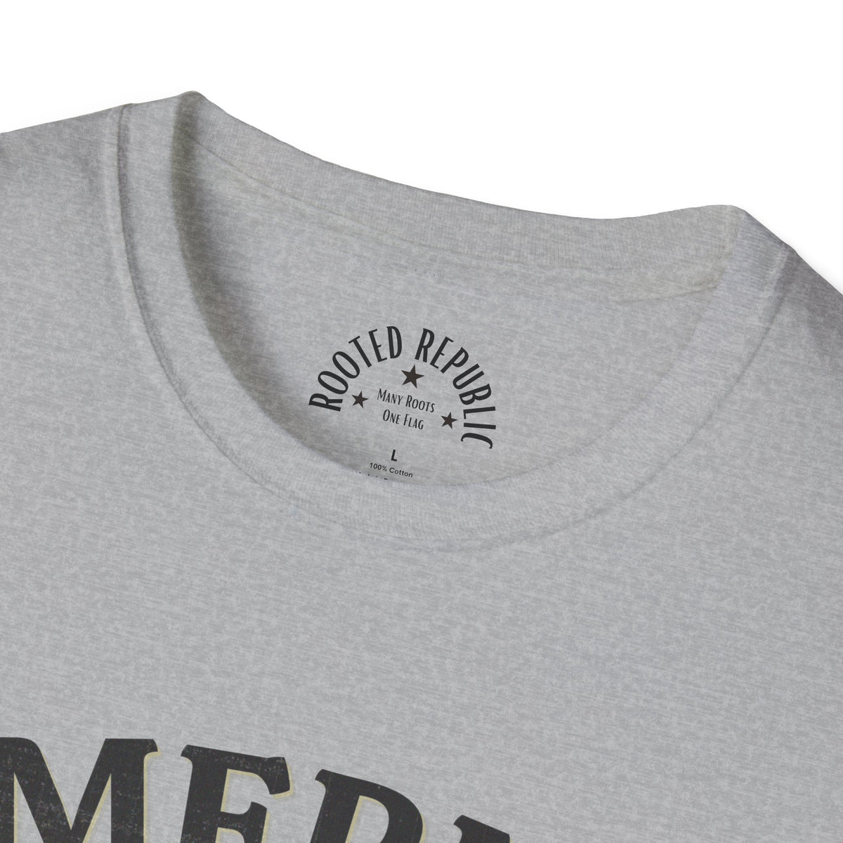 America Many Roots Shirt - United Under One Flag Ship & Shield Tee